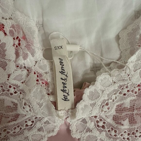 For Love & Lemons -- Sylvie Slip Dress -- Light Pink -- XXS - Picture 6 of 6